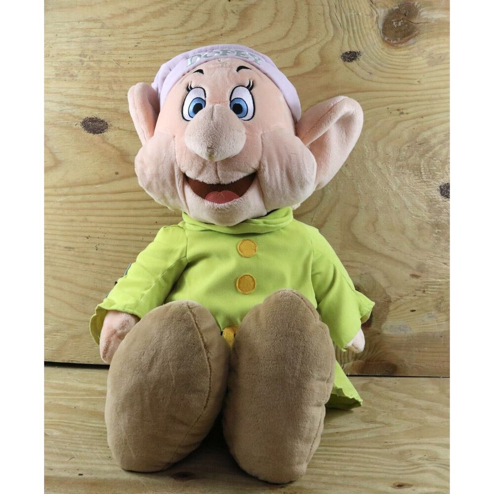 Disney Plush Dopey Large 28" Multicolor Vintage Snow White Dwarfs
